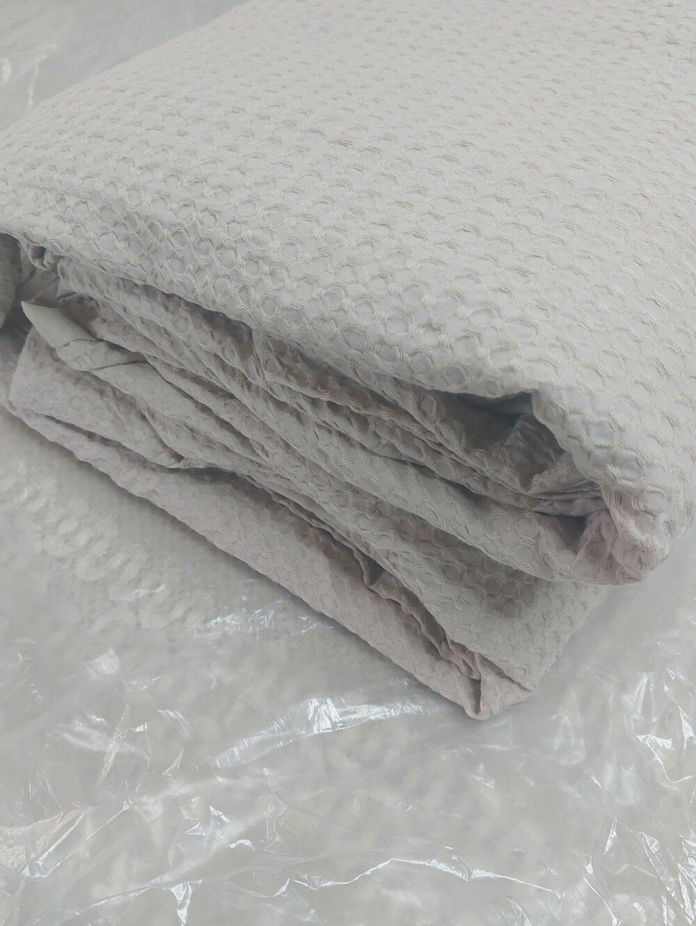 Quince 100% Organic Cotton Waffle Sand Duvet Cover! King/ Cal King  (783) - Picture 9 of 12